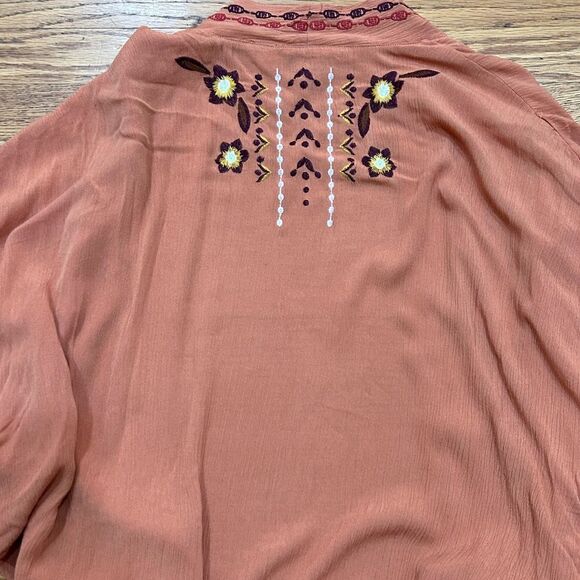 Curations Women’s embroidered, boho, hippie, kimono tunic cardigan lightweight d - Picture 5 of 7